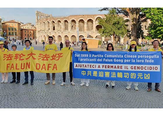 Image for article İtalya, Verona: Çin-İtalyan İş Diyaloğu Forumu Sırasında Çin'deki Zulme İlişkin Farkındalık Arttırıldı