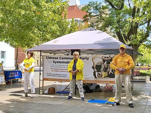 Image for article Adelaide, Avustralya: Festivale Gidenler Falun Gong ve Çin'deki Zulüm Hakkında Bilgi Edindi