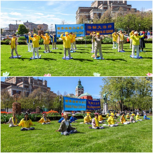 Image for article İsveç: Dünya Falun Dafa Gününü Kutlandı ve Shifu Li'ye Minnetarlıklarını Sundular