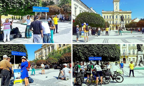 Image for article Slovakya: Komárno'daki Tanıtım Gününde Falun Gong Zulmü Hakkında Farkındalık Arttırıldı