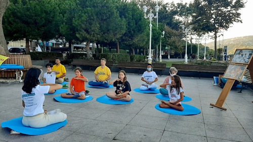 Image for article İstanbul, Türkiye: Yoldan Geçenler Falun Gong'un Zarafetine Tanık Oldu