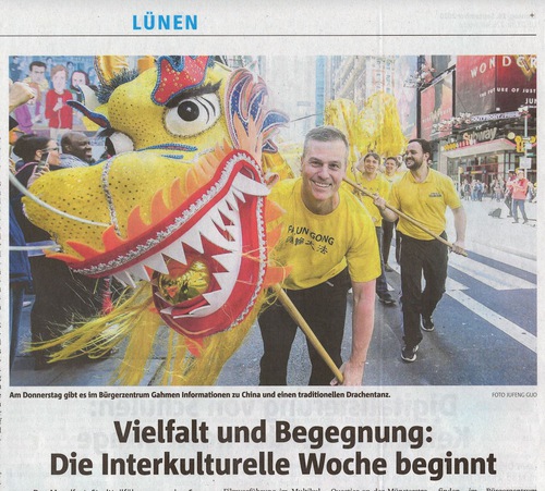 Image for article Almanya: Alman Halkı Lünen'de Uluslararası Kültür Haftasında Falun Dafa'yı Deneyimledi