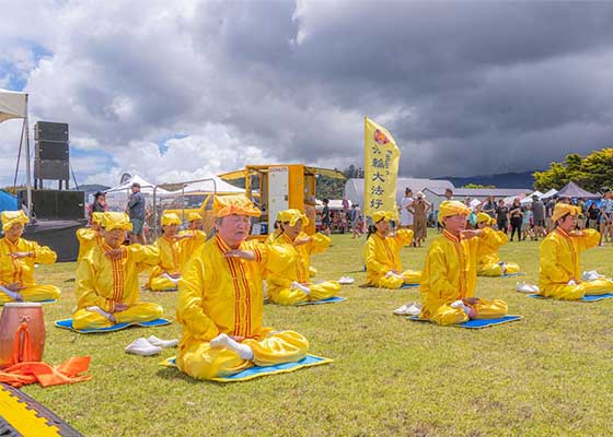 Image for article Yeni Zelanda: Uygulayıcılar Coromandel Keltçe Fuarında Falun Dafa'yı Tanıttılar 
