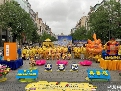 Image for article Çek Cumhuriyeti'ndeki Uygulayıcılar Dünya Falun Dafa Gününü Kutladılar