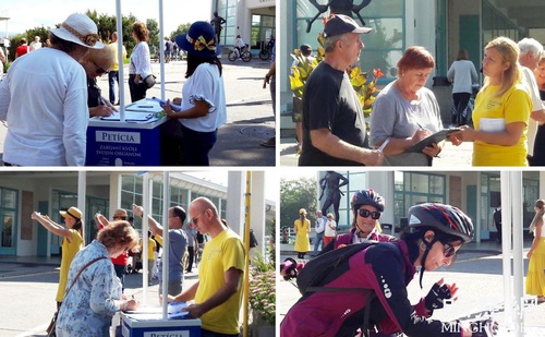 Image for article Slovakya: Turistler ve Yerliler Çin Rejiminin Falun Dafa'ya Karşı Yaptığı Zulmünü Kınadı ve Bitmesi İçin Çağrıda Bulundu