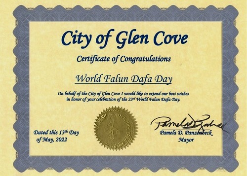 Image for article New York, Amerika Birleşik Devletleri: Long Island'da Şehirler ve Kasabalar Falun Dafa Günü İlan Ediyor