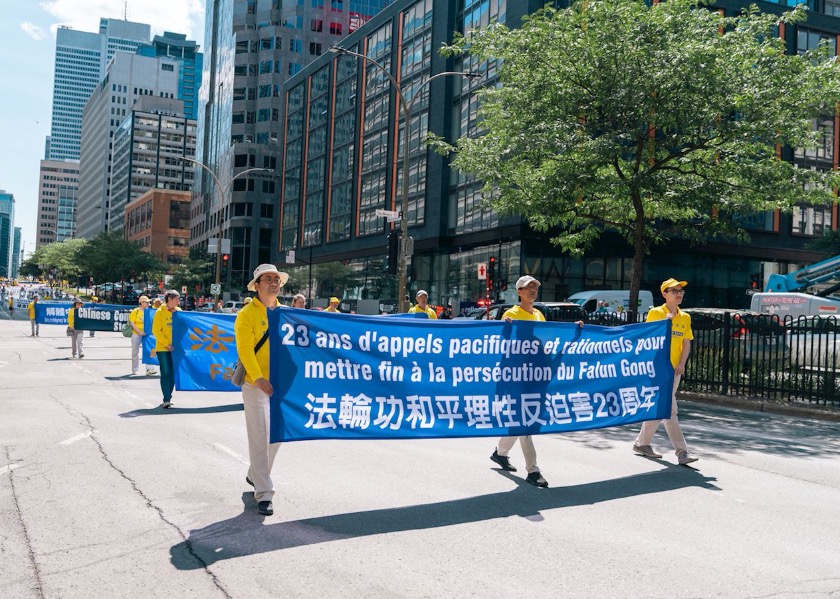 Image for article Montreal'deki İnsanlar Falun Dafa'ya Yönelik 23 Yıldır Devam Eden Zulmü Kınadı: “Bu Soykırım Durdurulmalı”