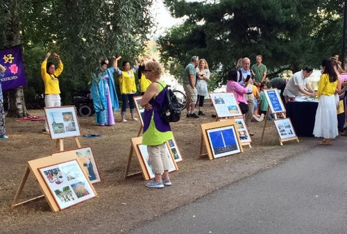 Image for article Finlandiya, Helsinki: Sanat Festivali Gecesinde Falun Gong'un Tanıtımı Yapıldı