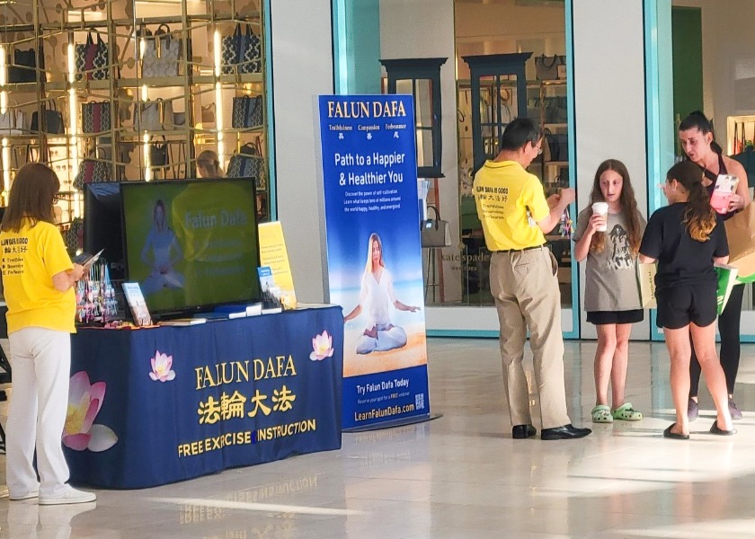 Image for article Long Island, New York: Uygulayıcılar Alışveriş Merkezinde Falun Dafa'yı Tanıttı