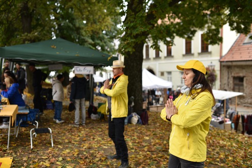 Image for article Slovakya: Topluluk Etkinliğinde Falun Gong'un Tanıtılması
