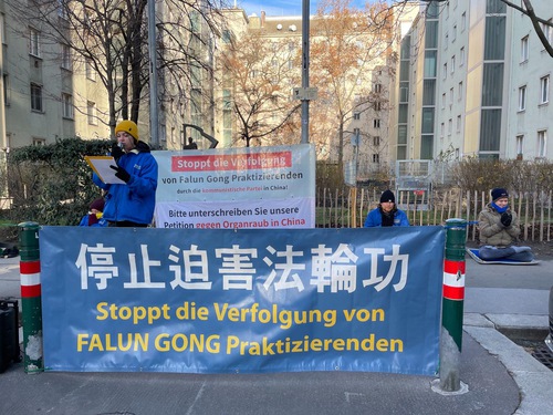 Image for article Avusturya: Uygulayıcılar Çin Komünist Rejiminin Falun Dafa'ya Karşı Zulmüne Son Verilmesi Çağrısında Bulundular