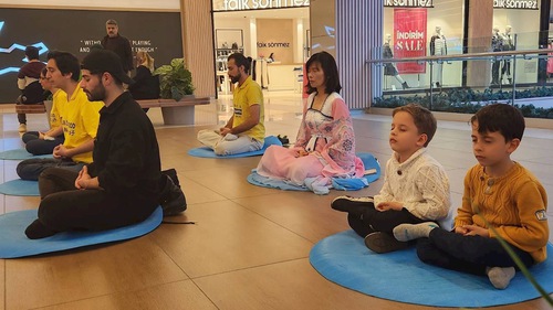Image for article Türkiye: İstanbul'daki Bir Alışveriş Merkezinde Falun Dafa'nın Tanıtımı Yapıldı