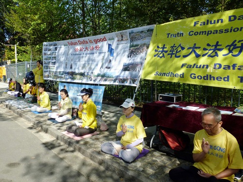 Image for article ​Danimarka: Dünya Falun Dafa Gününü Kutlayan Yerel Halk Zulmü Durdurmak İçin Desteğini Gösterdi