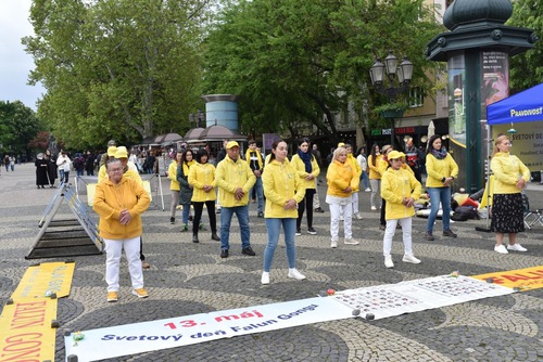 Image for article Slovakya: Uygulayıcılar Dünya Falun Dafa Gününü Kutlama Etkinliği Düzenlediler