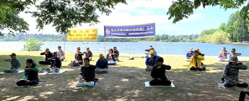 Image for article ​Seattle, Washington: Green Lake Park'ta Falun Dafa Tanıtımı