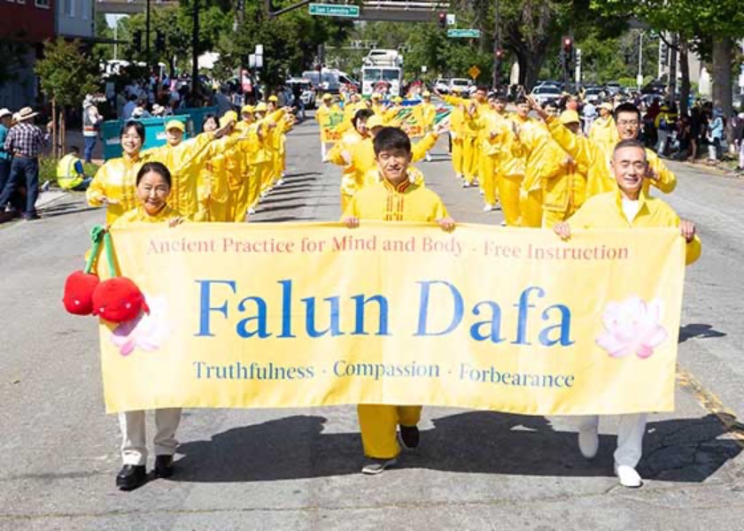 Image for article San Francisco: Falun Dafa, Kiraz Festivali Geçit Töreninde Sıcak Karşılandı