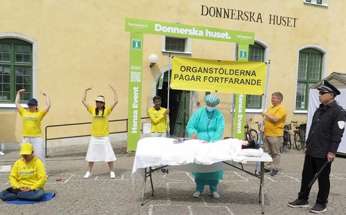 Image for article İsveç, Gotland: Almedalen Haftası Sırasında Falun Dafa Tanıtımı ve Zulüm Konusunda Farkındalık Arttırıldı