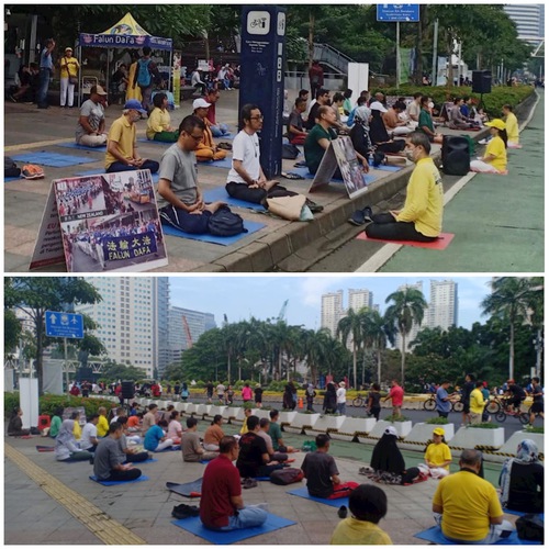 Image for article ​Endonezyalılar Cakarta'daki Arabasız Günde Falun Gong'u Öğreniyor