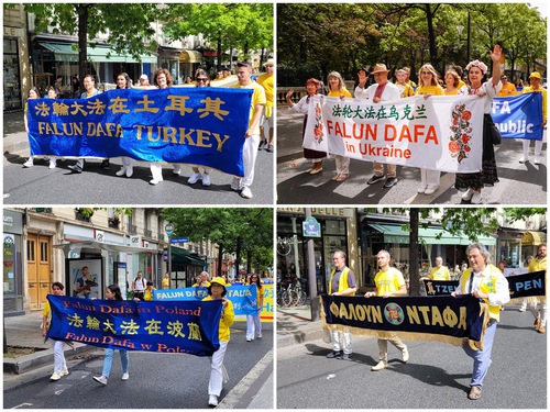 Image for article Fransa: Paris'teki Geçit Töreni Sırasında Binden Fazla Falun Dafa Uygulayıcısı Halktan Destek Aldı