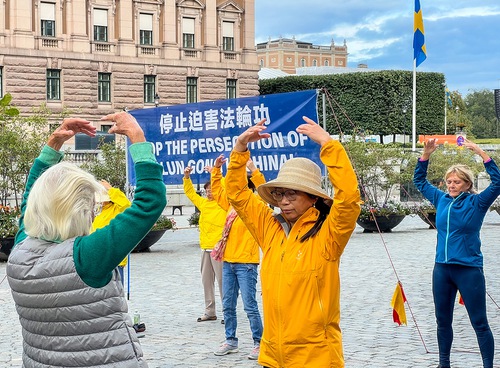 Image for article İsveç: Kralın 50. Yıldönümü Kutlamaları Sırasında Falun Dafa Tanıtıldı