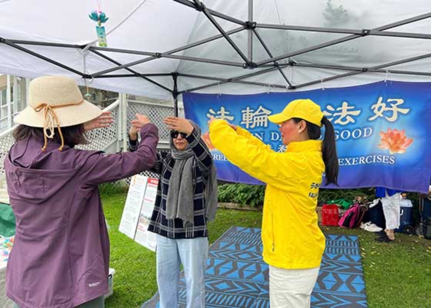 Image for article ​Yeni Zelanda: Parnell Gül Festivali'nde Falun Dafa Tanıtımı