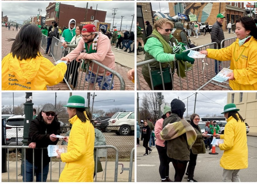 Image for article ​Detroit, ABD: Aziz Patrick Günü Geçit Töreni'nde Falun Dafa Tanıtımı