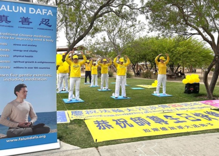 Image for article Las Vegas, ABD: Uygulayıcılar Dünya Falun Dafa Günü'nü Kutladı