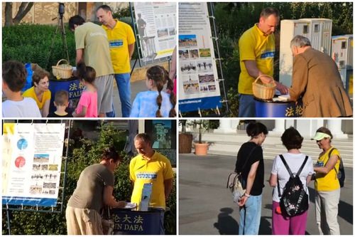 Image for article Romanya: Kamu Etkinlikleri Sırasında Halktan İnsanlar Falun Dafa'ya Olan Desteklerini İfade Etti