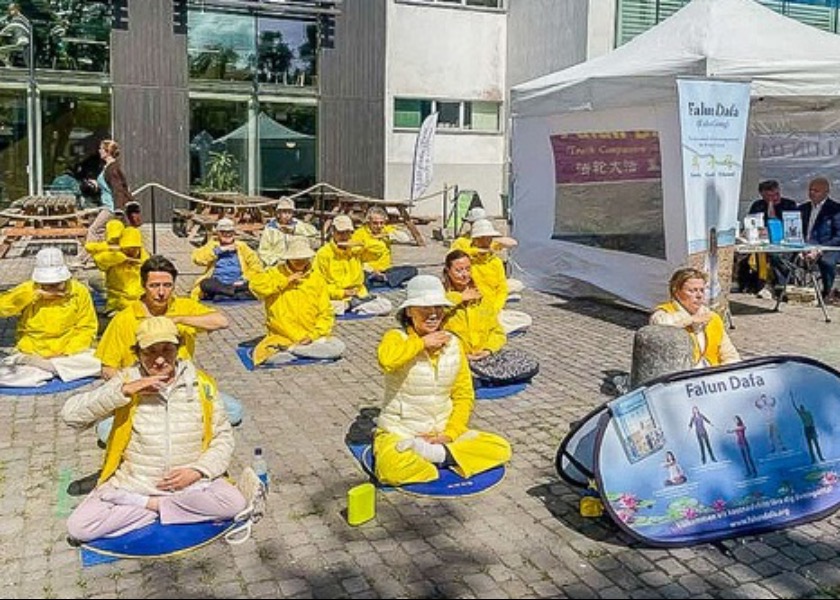 Image for article İsveç, Visby: Falun Gong Uygulayıcıları Siyasi Forum Haftası'na Katıldı