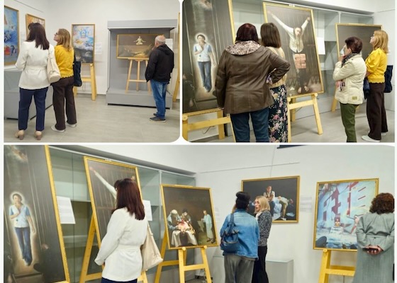 Image for article Bulgaristan: Zhen-Shan-Ren Resim Sanat Sergisi, Svilengrad'daki Bulgar Sanatçıları ve Gazetecileri Etkiledi