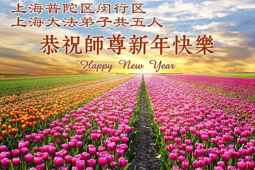 Image for article Şanghay'dan Falun Dafa Uygulayıcıları, Saygıyla Shifu Li Hongzhi'nin Yeni Yılını Kutladı (37 Tebrik)