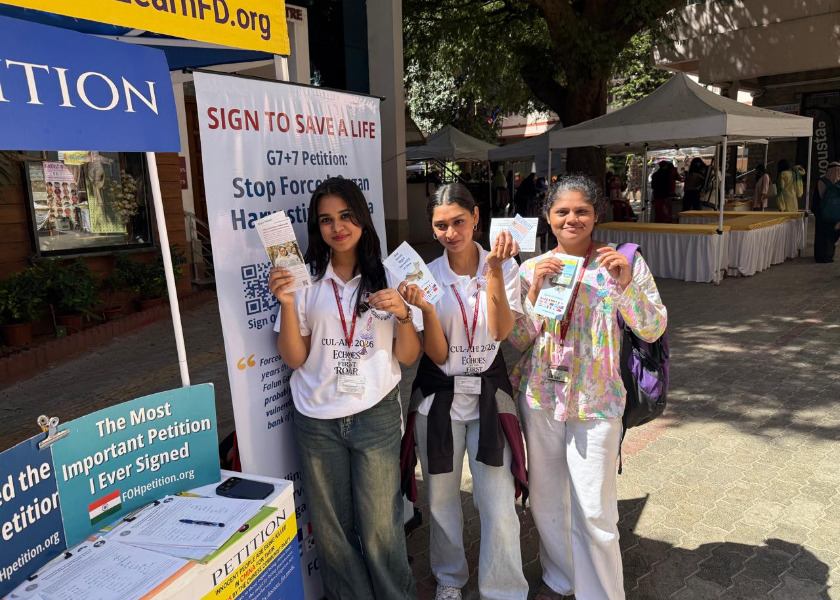 Image for article ​Hindistanlı Öğrenciler Çin'de Falun Dafa’ya Yapılan Zulüm Hakkında Bilgi Edindi