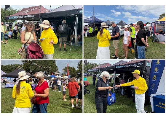 Image for article ​Yeni Zelanda'daki Kumeu Fuarında İnsanlar Falun Dafa Hakkında Bilgi Edindi